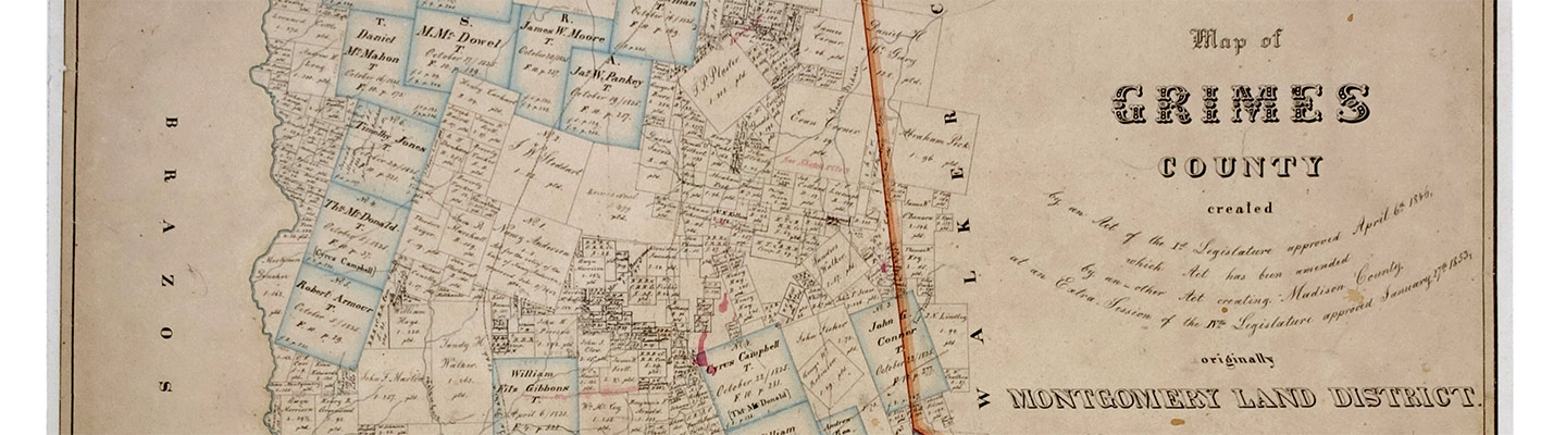 Map Of Grimes County 1858 Bullock Texas State History Map Of Grimes County 1858 Bullock Texas State History