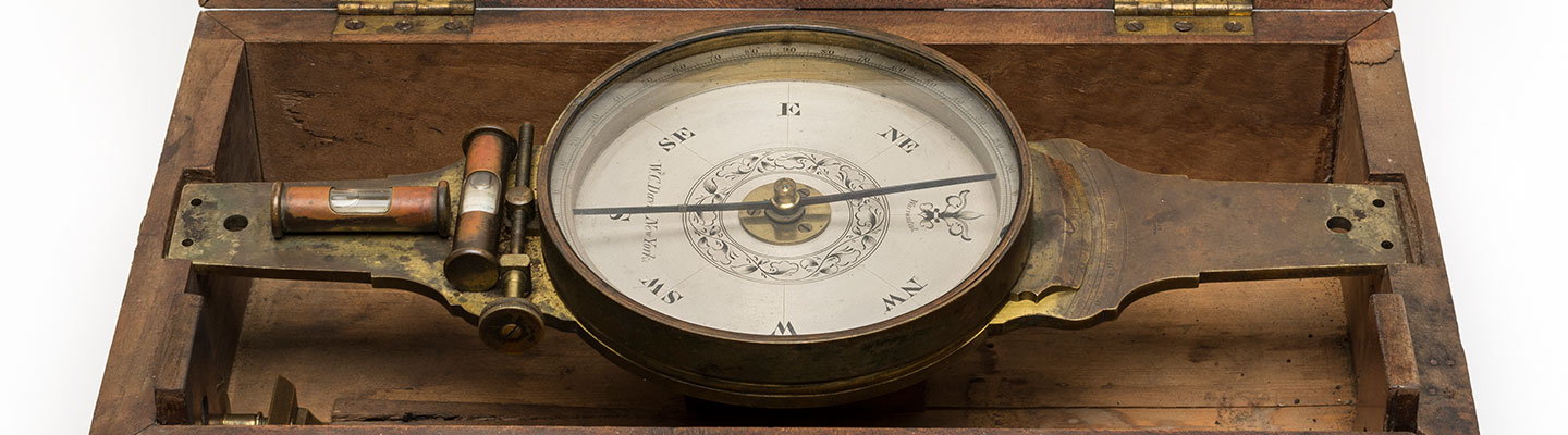 MHS Collections Online: Surveyor's compass