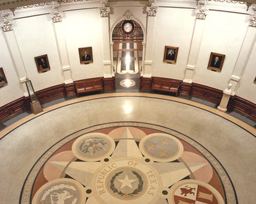 Rotunda in the Texas State Capitol.
