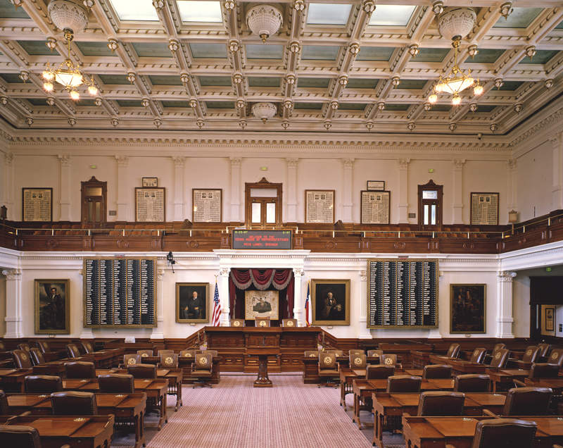 Texas House of Representatives chamber. 