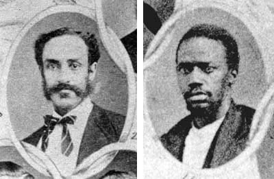 George T. Ruby (left) introduced resolutions to protect black voters, while Matthew Gaines (right) supported bills for public education and prison reform. Both men, along with other black members of the Texas Legislature, helped pass bills creating a State Police, of which black men were a large part, before the end of Texas Reconstruction in 1874. 1/151 Ruby and Gaines. Image courtesy of Texas State Library and Archives Commission