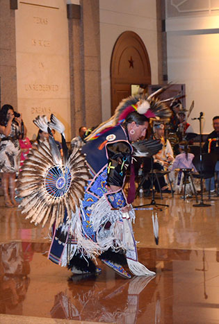 Traditional dance during American Indian Heritage Day 2014