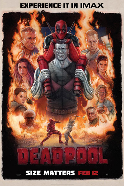 Deadpool Bullock Imax Theatre Film Poster