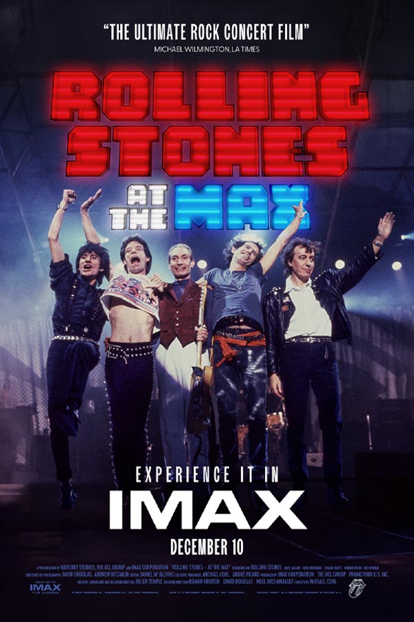 Film poster for "Rolling Stones Live at the Max"