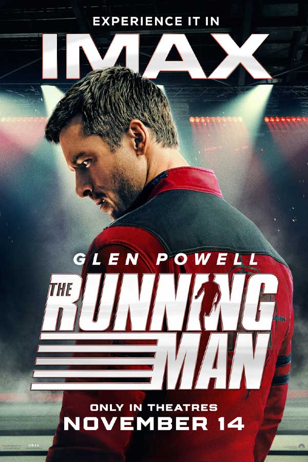 Film poster for "The Running Man"