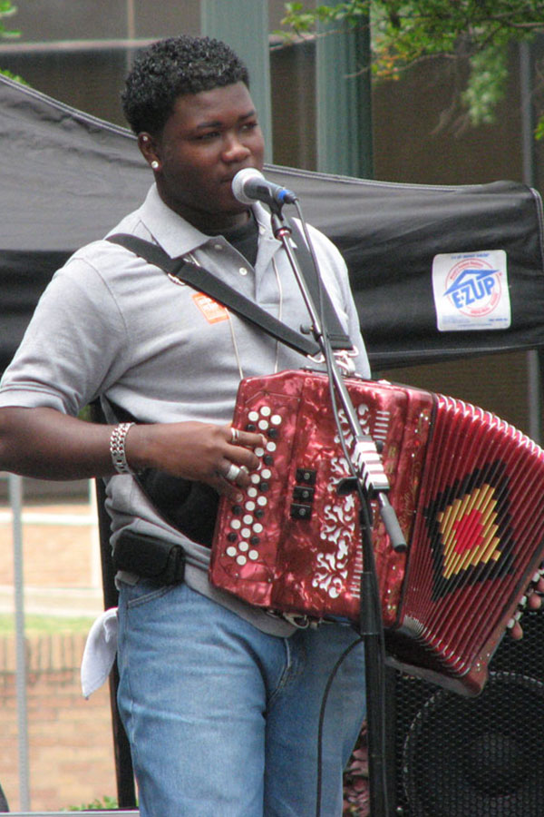 Contestant performing at the Big Squeeze