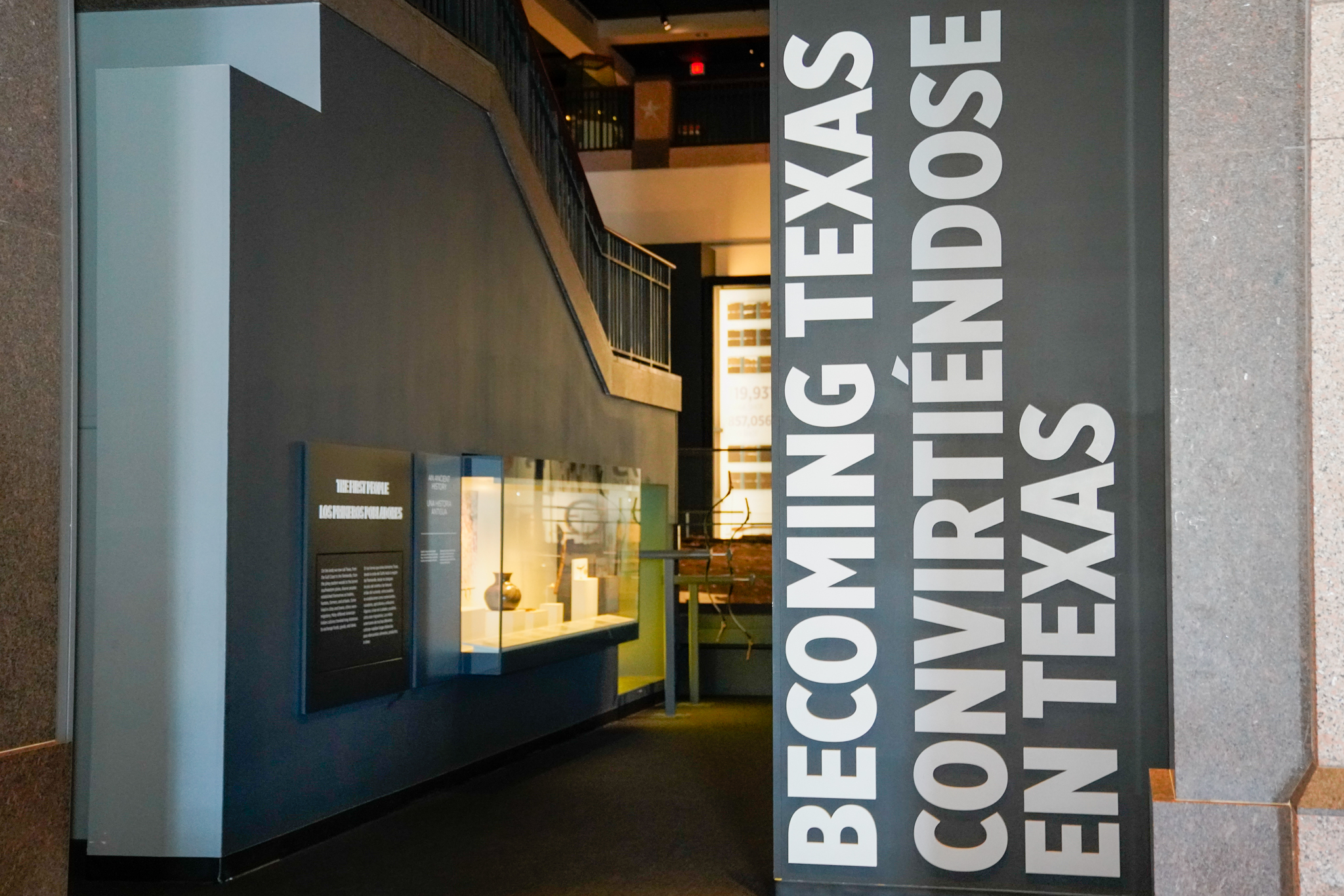 The Bullock Museum's three floors of Texas History Galleries are now fully bilingual in English and Spanish.