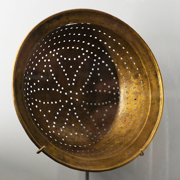 This collander was among other 17th century items intended for use in the new colony.