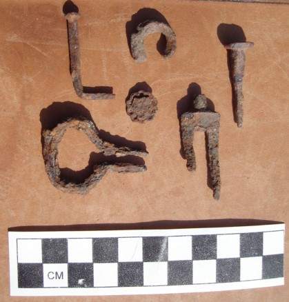 Jew's Harp and other artifacts discovered at the site of Fort Tenoxtitlán 
