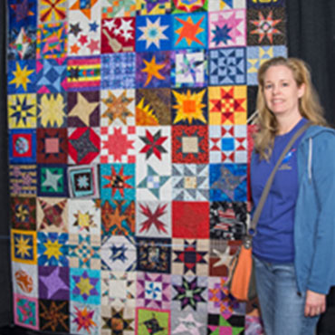 Maura White and the quilt that started in space.