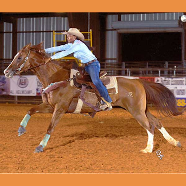 Kanesha Jackson racing at the Sherrylynn Johnson Invitational Barrel Race. Image courtesy Kanesha Jackson, Hempstead