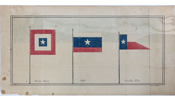 Republic of Texas Maritime Auxiliary flags | Bullock Texas State History  Museum