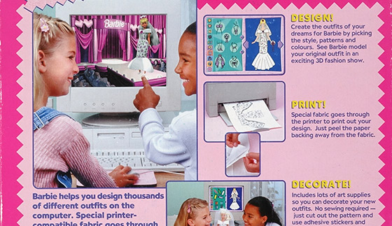 barbie fashion designer game 1996