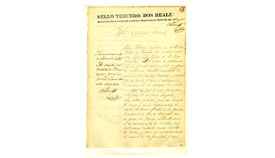 James Bowie&rsquo;s Mexican Land Grant Application, 1830