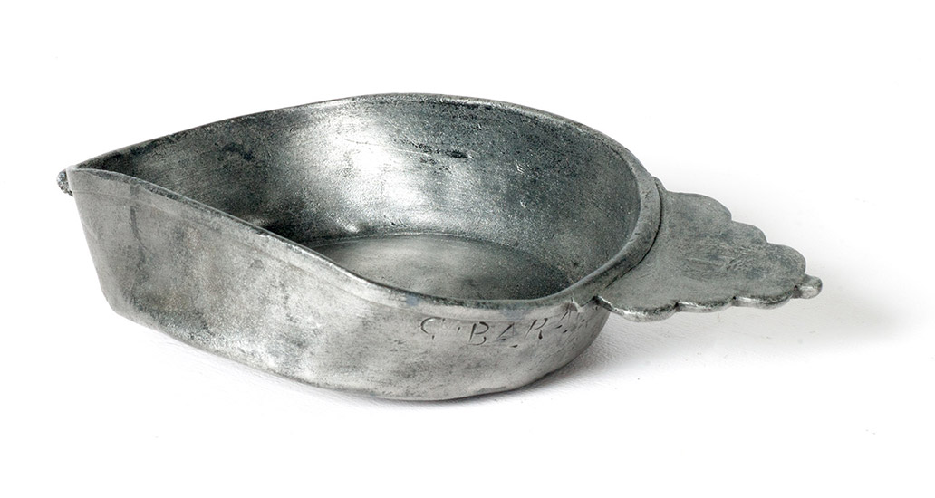 Pewter porringer