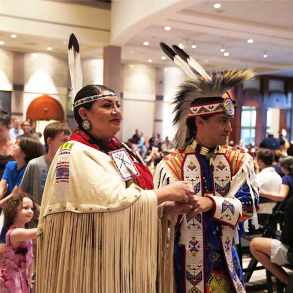 Dancers from Great Promise for American Indians at the Museum’s 2019 American Indian Heritage Day event.