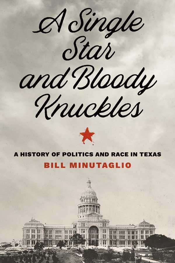 book cover that has a black and white photo of the Texas State Capitol, title reads, 