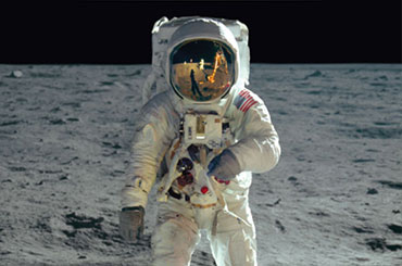 Astronaut on the moon