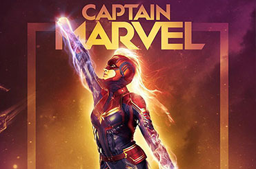 Captain Marvel in heroic pose