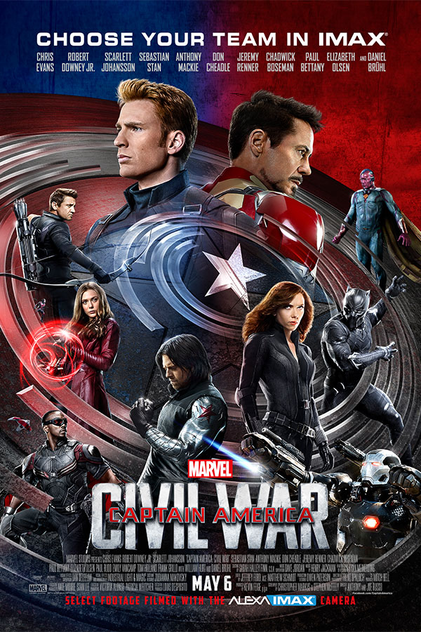 gemiddelde De kamer schoonmaken Persoonlijk Captain America: Civil War 2D | Bullock IMAX Theatre