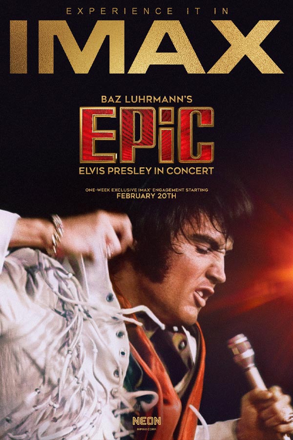 Film poster for "Epic: Elvis Presley in Concert"