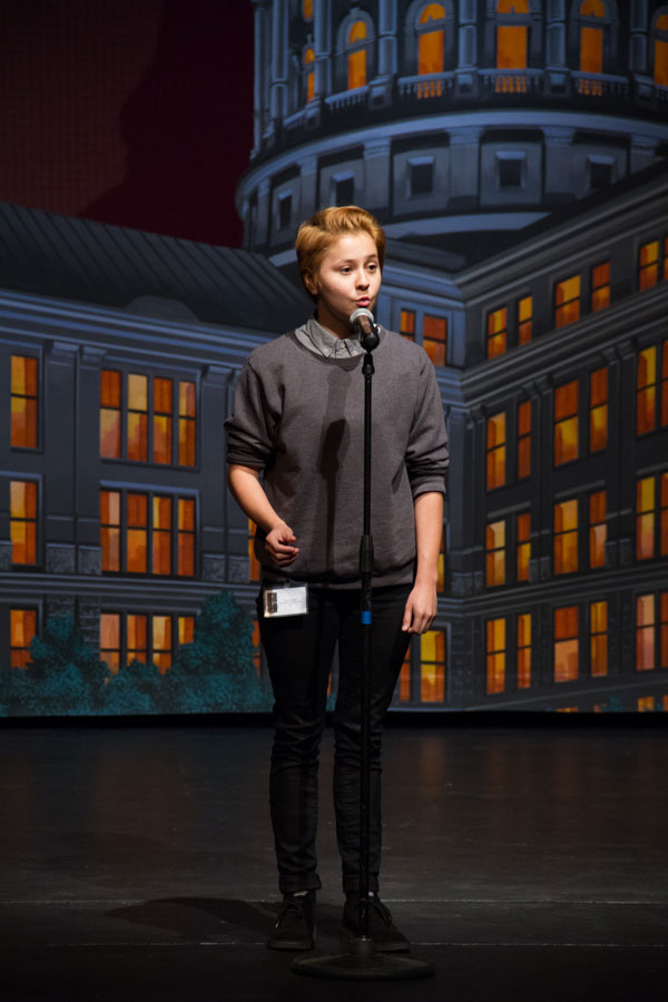 Poetry Out Loud contestant