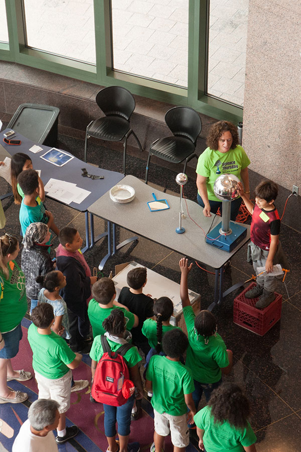 students at science thursday