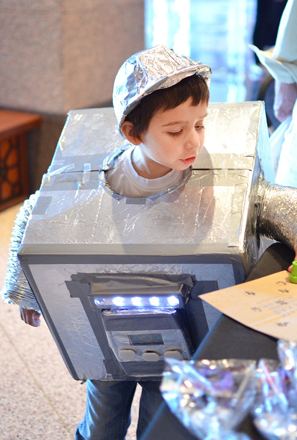 Child in Halloween costume