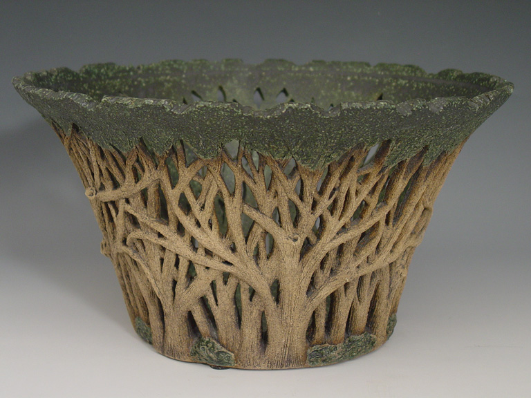 Short Tree Vase by Linda Nowell, Brookwood Community Center, Brookshire, Texas