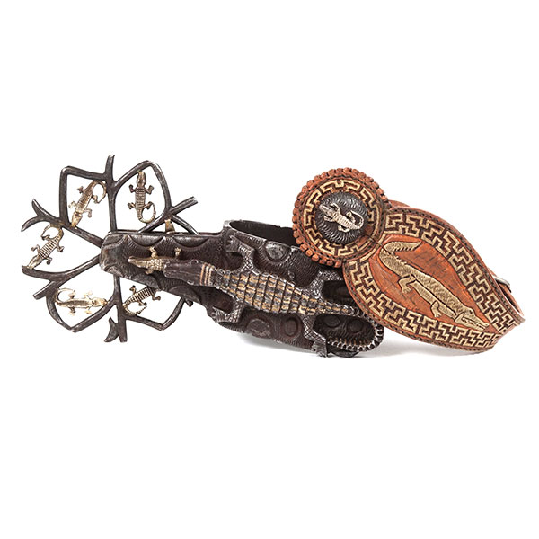 Charro alligator spur, early 20th century