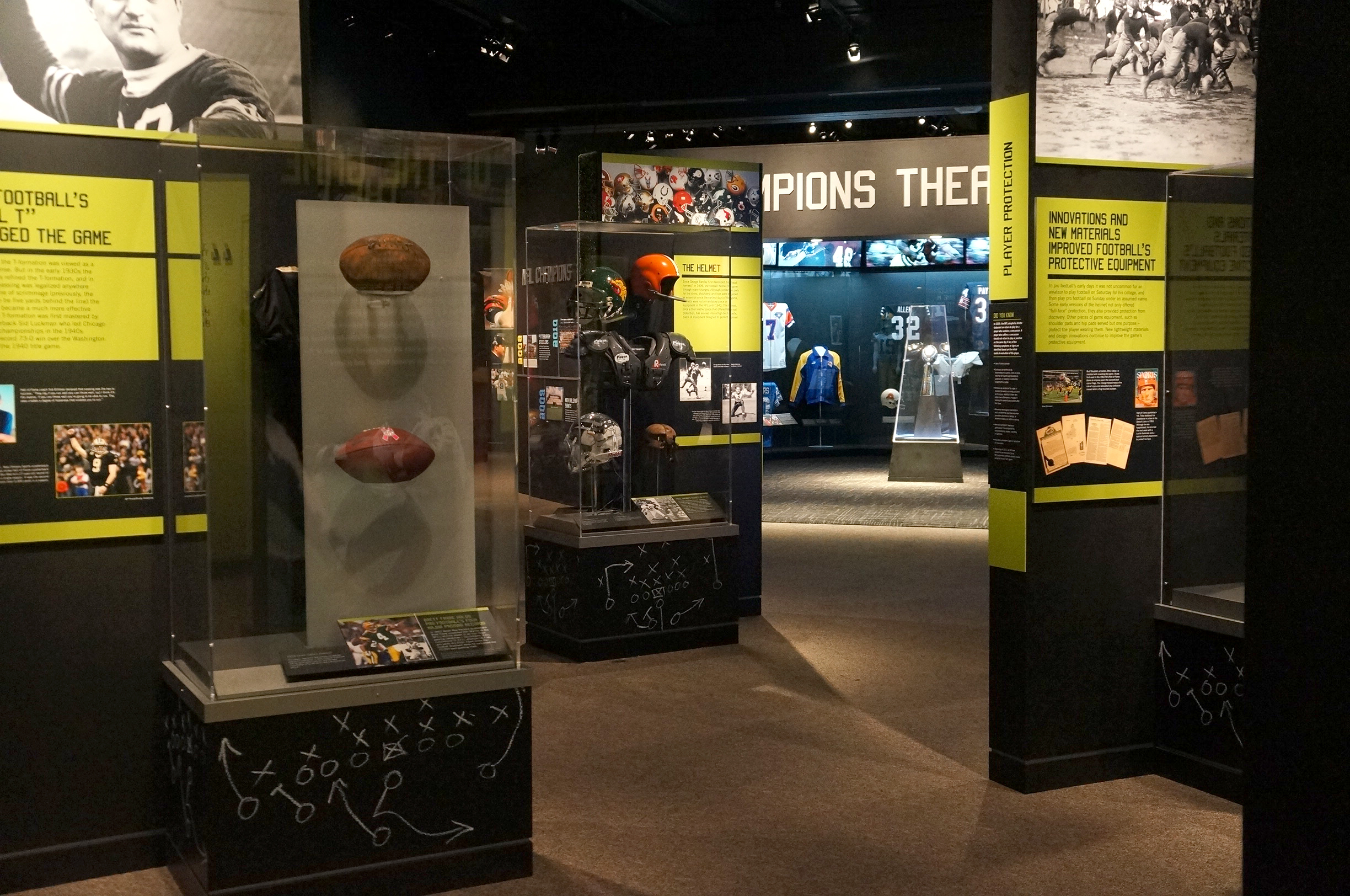 Looking in the Champions Theater at the Bullock Museum in Austin.