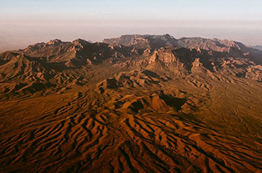 Aerial photo of the coast of Texas