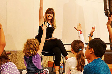 Children listening to a story