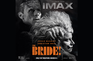 film poster for "The Bride!"