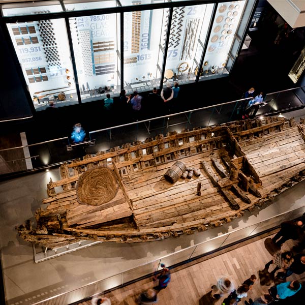 The excavated French ship, La Belle, reveals one of the most compelling stories of our past in the Becoming Texas exhibition.
