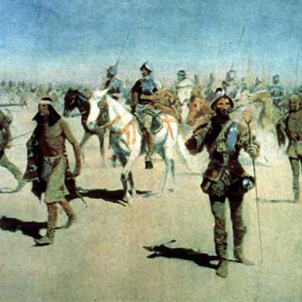 Coronado Sets Out to the North by Frederic Remington, 1861–1909. Courtesy Public Domain