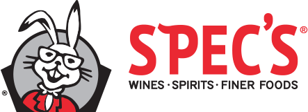 red, gray, and black logo of a rabbit wearing glasses next to the word SPEC'S