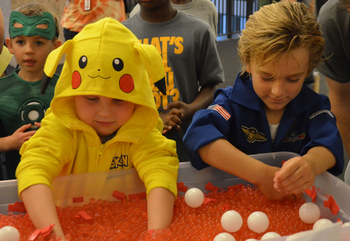 Video game characters of all ages are welcome to dance, make art, experiment with science, and explore the exhibits after hours at the Bullock Museum's annual Spooktacular event. Admission is free.