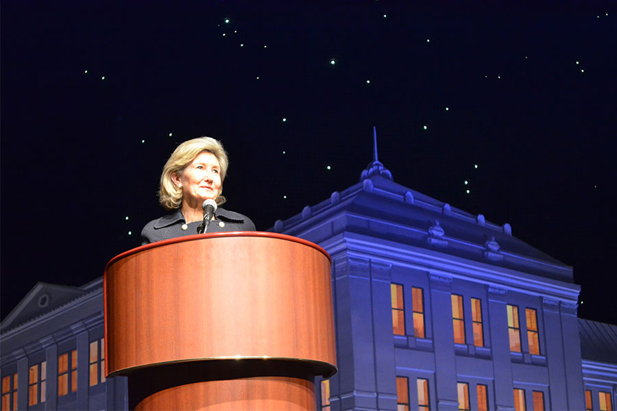 Many speakers, including former U.S. Sen. Kay Bailey Hutchison, have taken center stage in the Texas Spirit Theater at the Bullock Museum.