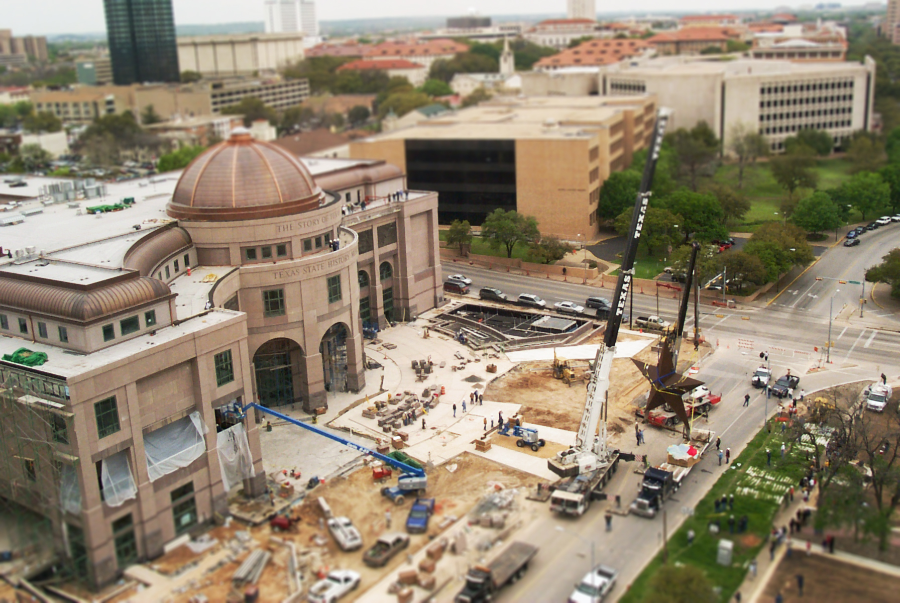 Construction of the Bullock Museum was completed in 2001 and it opened in April of that year.
