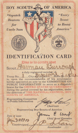 Boy Scout Card