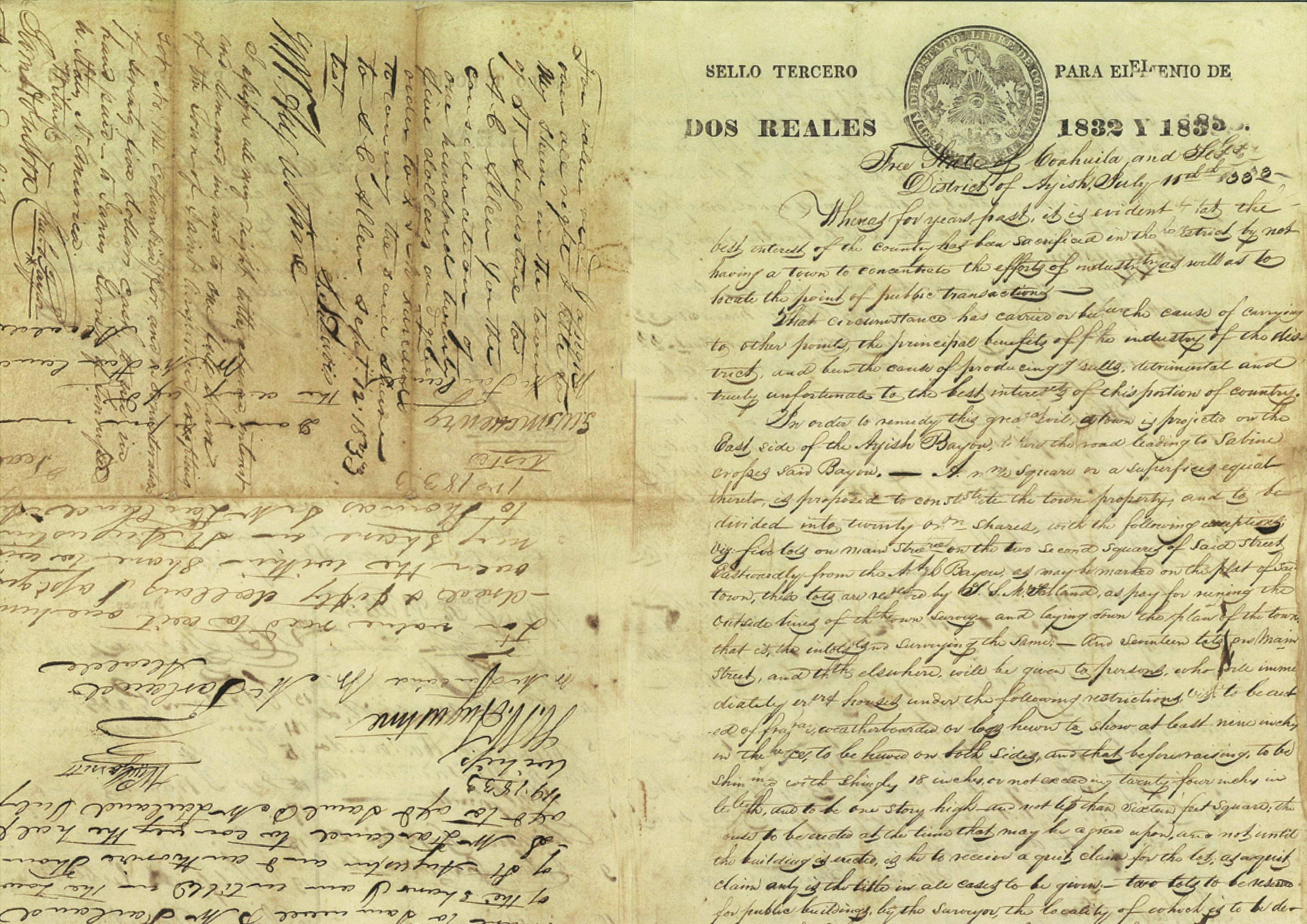 San Augustine's founding document