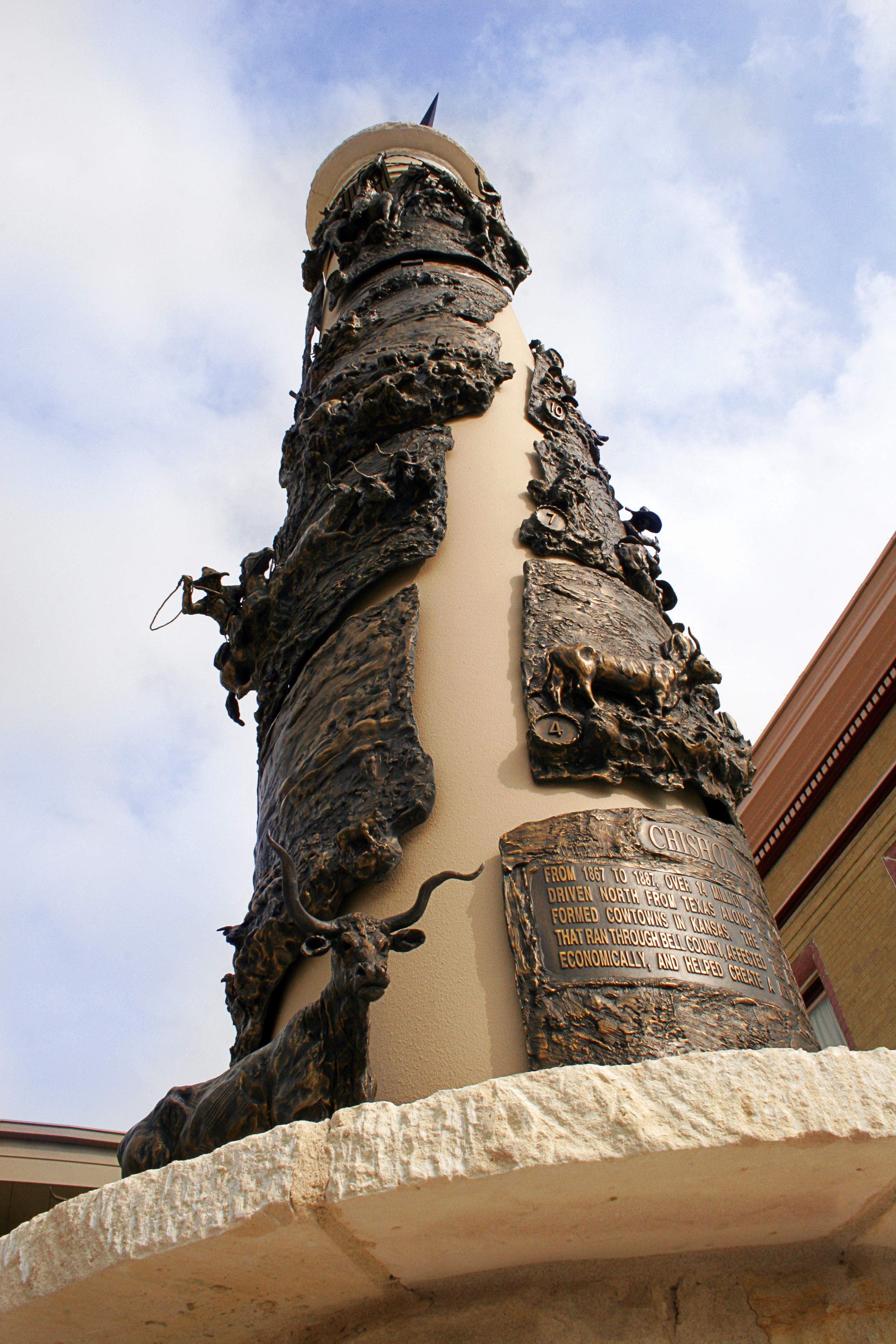 Up the Chisolm Trail Monument at the Bell County Museum