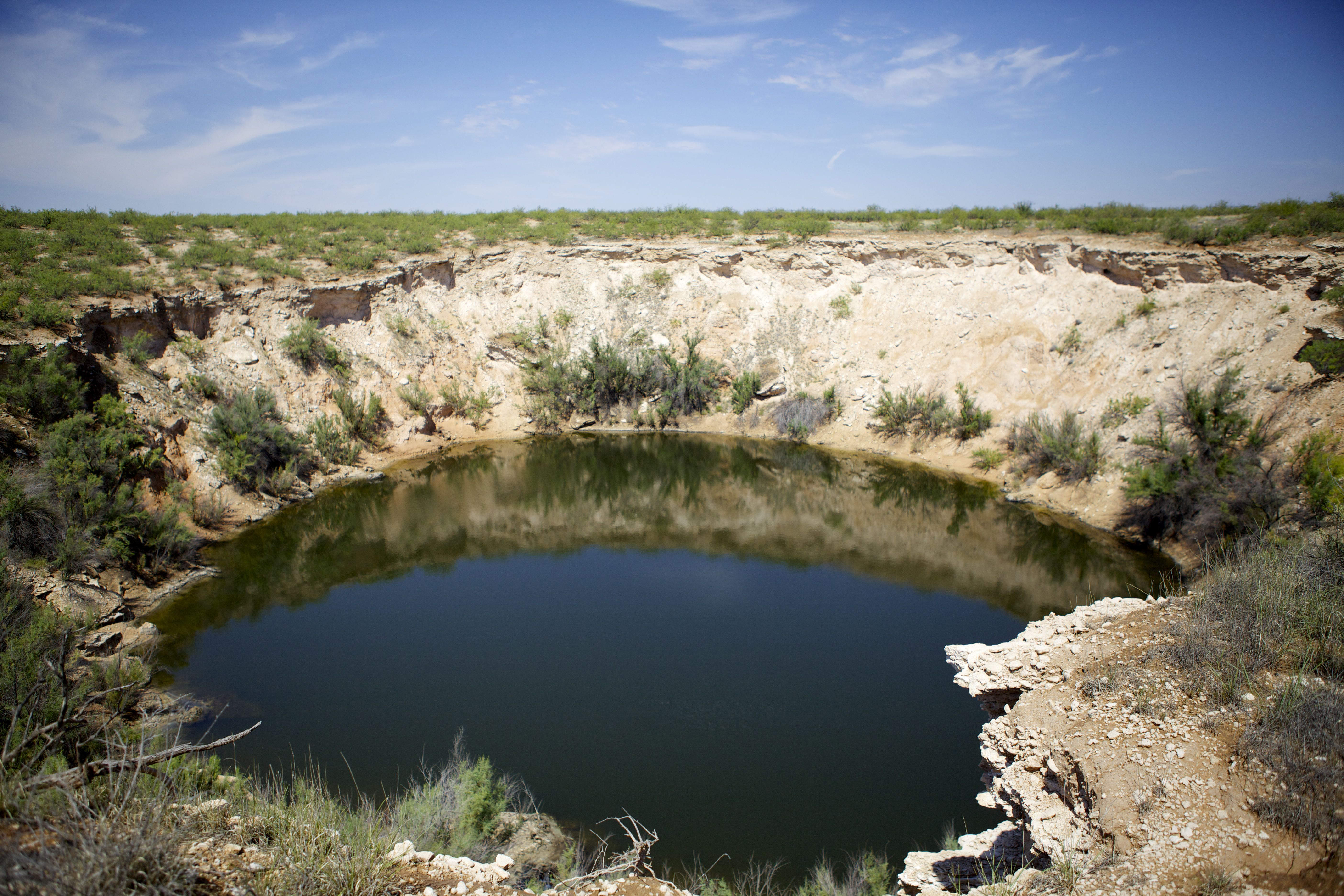 The Wink Sink or Kermit Crater