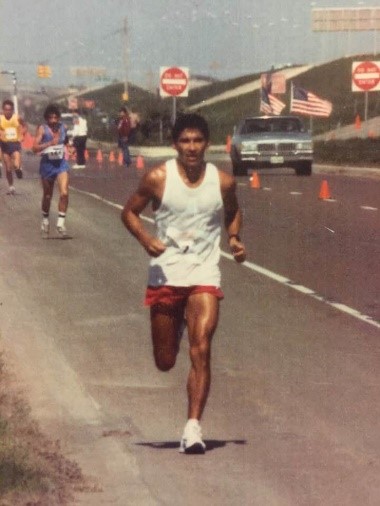 David Chavanna running in the Edinburg, Texas City Run.