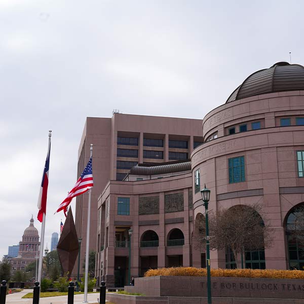 Visit the Bullock Museum.